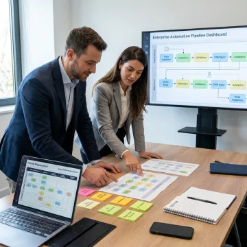 Business automation consultants planning workflow improvements