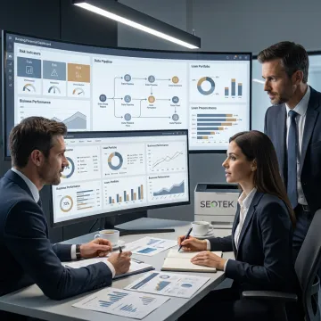 Banking analytics consulting team