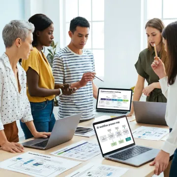 Consultants planning a hyperautomation roadmap