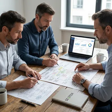 systems planning consultants in strategy meeting