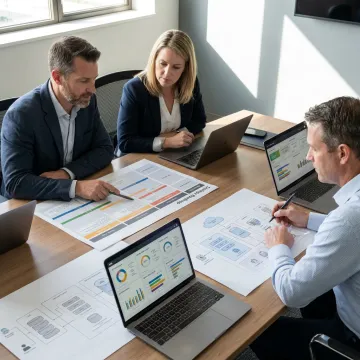 Consultants planning a technology roadmap