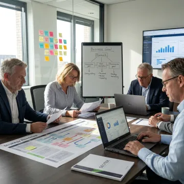 Strategic consulting team in planning session