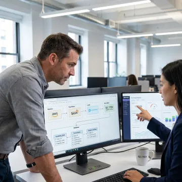 Data engineer building cloud data pipelines