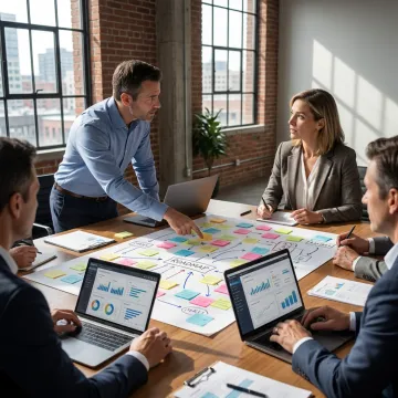 Consulting team planning transformation roadmap
