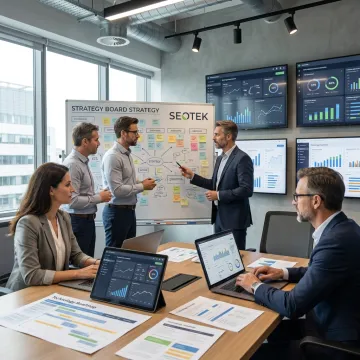 Integrated consulting team planning business transformation