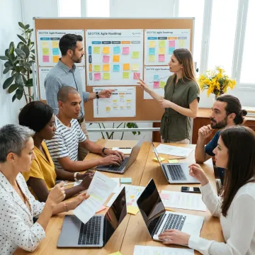 Agile transformation consulting team workshop