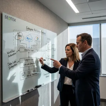 Enterprise architecture consultants planning technology roadmap