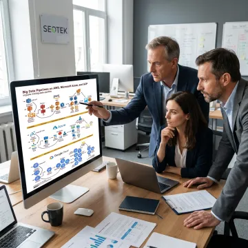 Integration team mapping connected systems