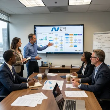Consultants mapping AI strategy with business leaders