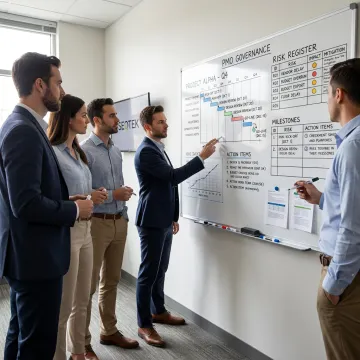 Consultants mapping PMO process