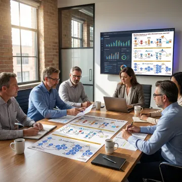 IT consultants mapping technology strategy with business leaders