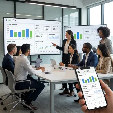 Business intelligence dashboard strategy meeting