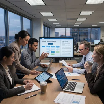 Healthcare leaders planning compliance strategy