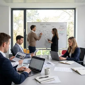 Consultants planning product roadmap