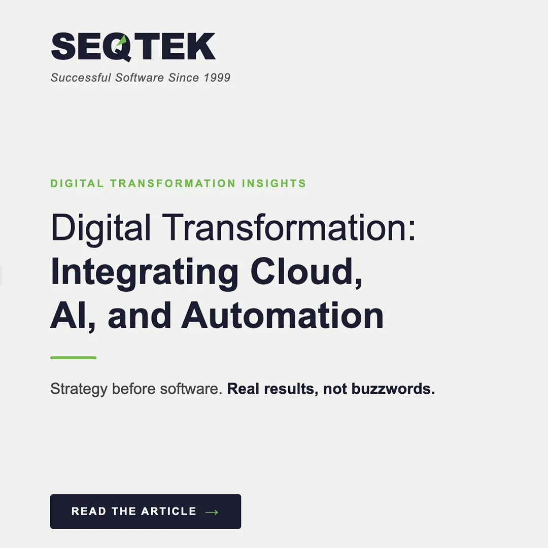 Digital Transformation Consulting Services — Cloud & AI