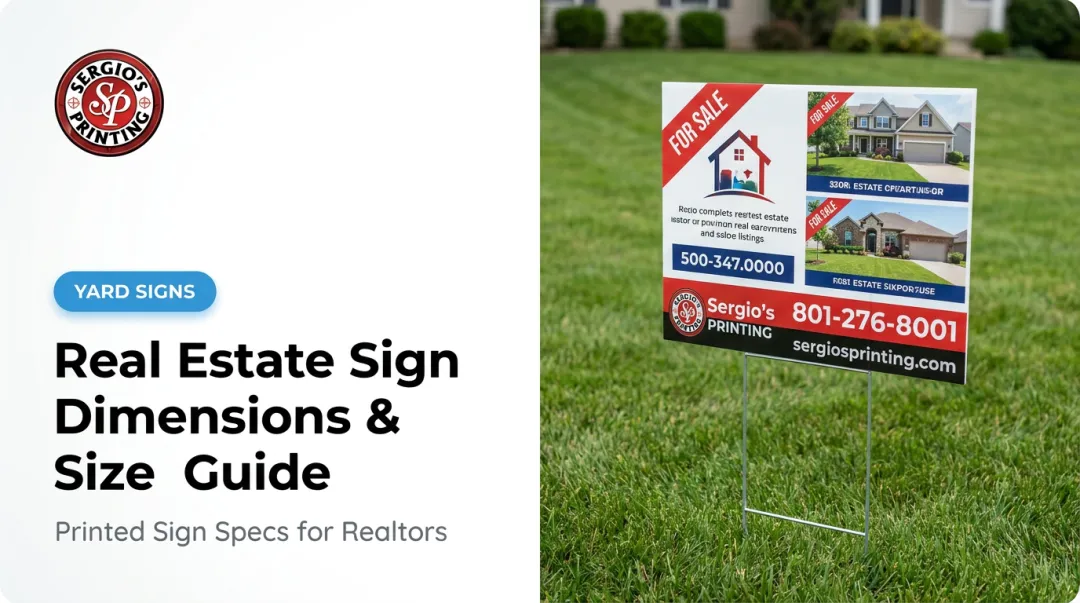 Real Estate Sign Dimensions & Size Guide
