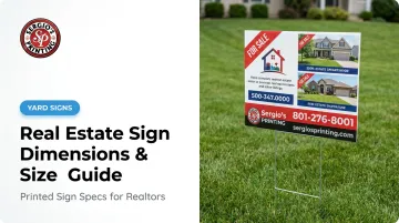 Real Estate Sign Dimensions &amp; Size Guide