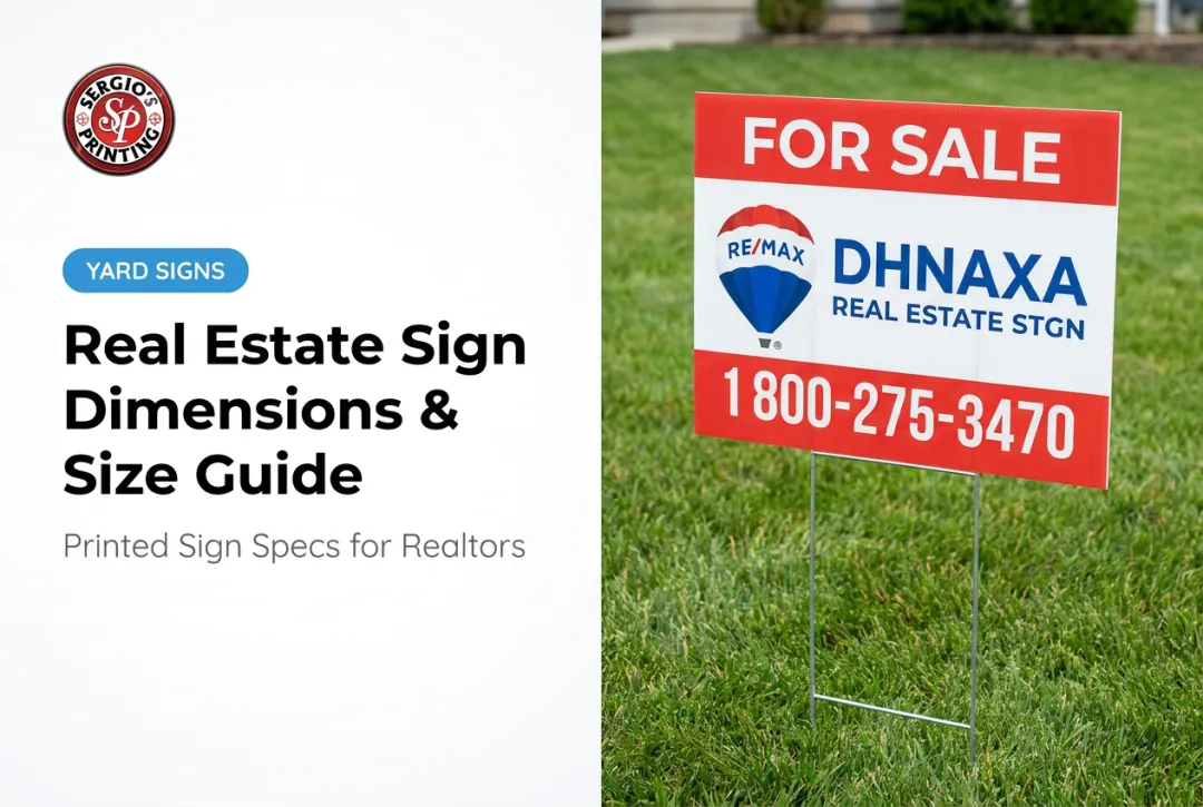 Real Estate Sign Dimensions & Size Guide