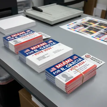Political campaign postcards ready for mailing