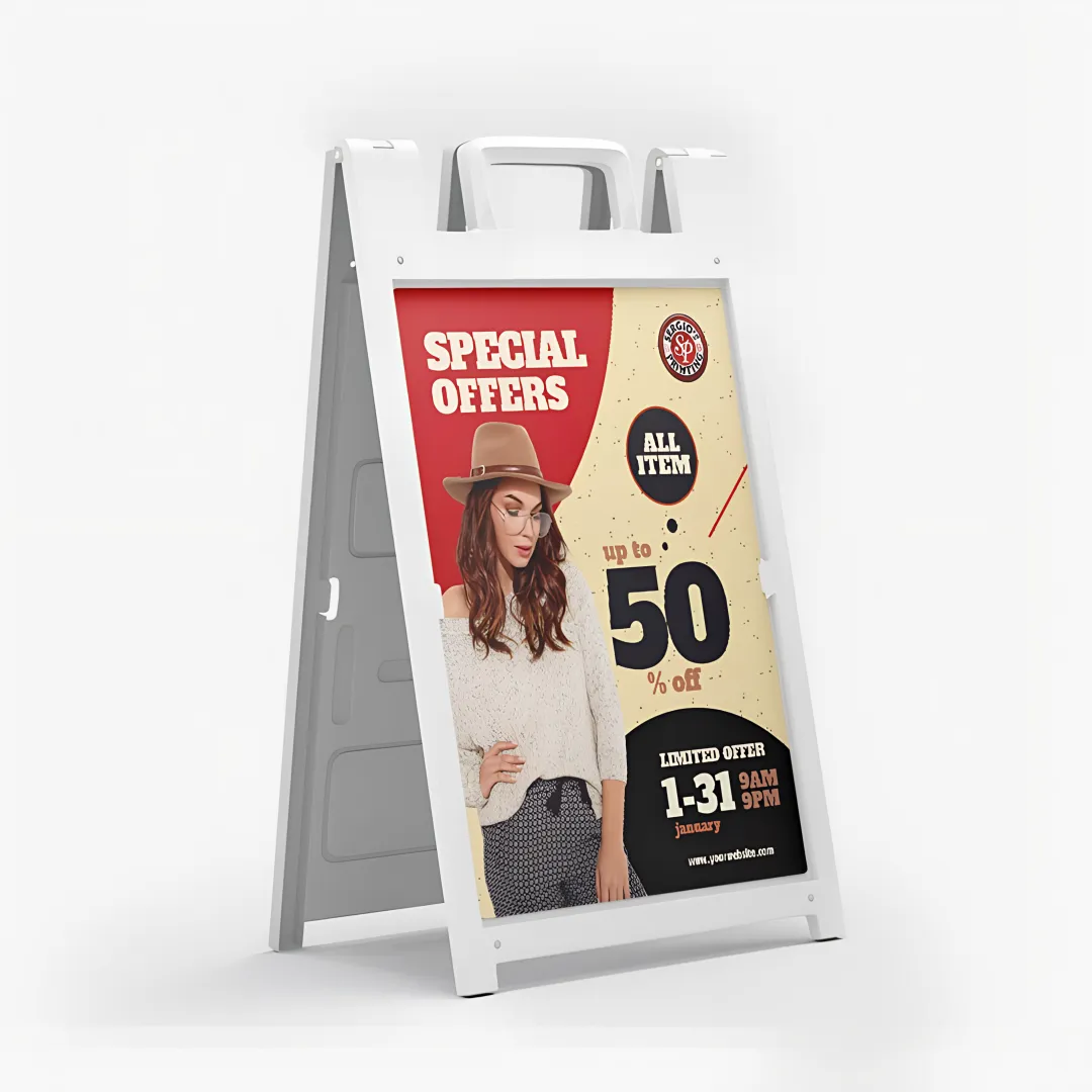 Custom A-Frame Signs — Metal & Plastic Options