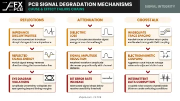 High-performance PCB signal degradation failure chain from impedance mismatch to bit errors