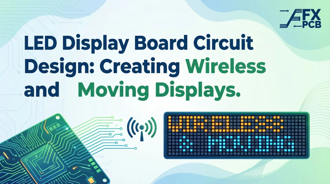 LED Display Board Circuit Design: Creating Wireless and Moving Displays