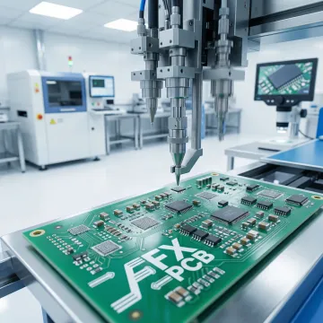 Medical PCB assembly process showing SMT placement and quality inspection steps
