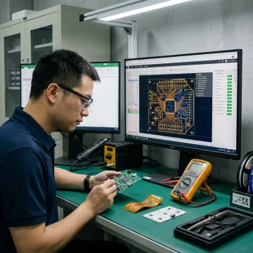 Custom PCB layout and prototype board inspection