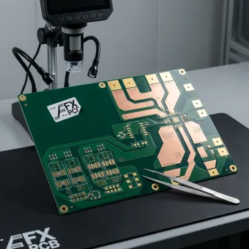 High-current PCB with copper inlay