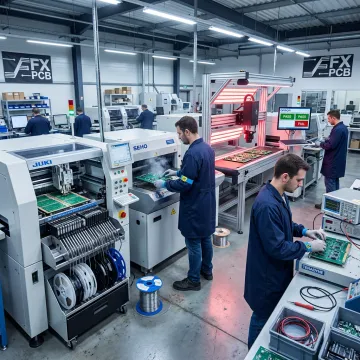 Mixed PCB assembly process in production