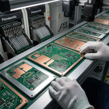 High-density metal-backed PCB manufacturing