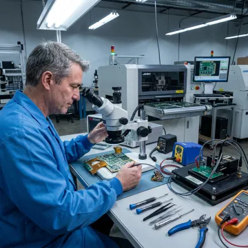 Rigid-flex PCB inspection and manufacturing process