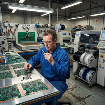 Metal-backed PCB production inspection