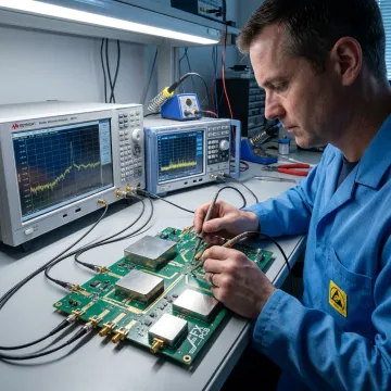 RF microwave PCB inspection and testing
