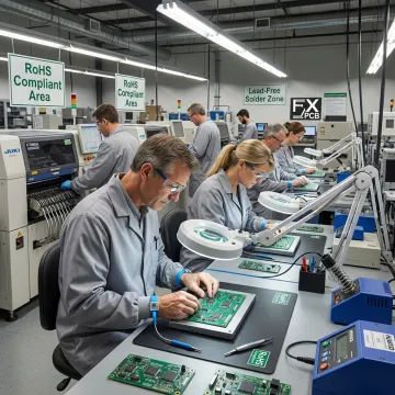 RoHS compliant PCB manufacturing and inspection