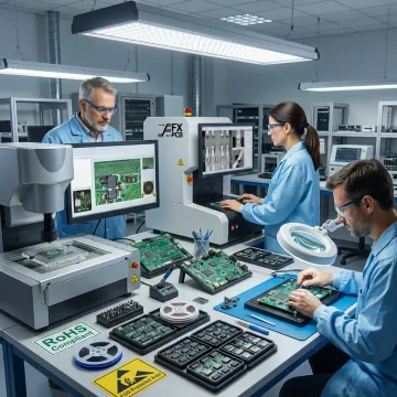 PCB compliance testing and manufacturing process