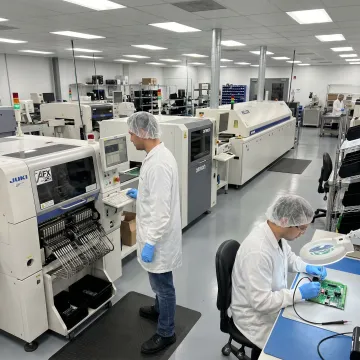 Advanced PCB manufacturing and assembly line