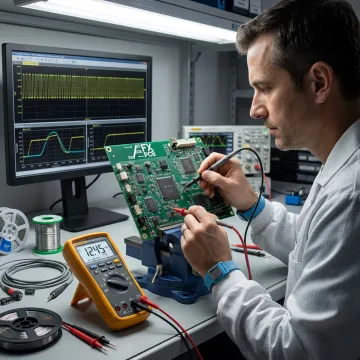 PCB functional testing process with custom fixture