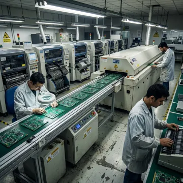 Single sided PCB assembly production line