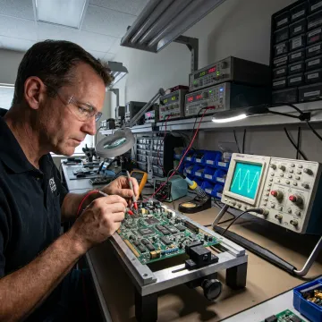 PCB electrical testing on an assembled circuit board