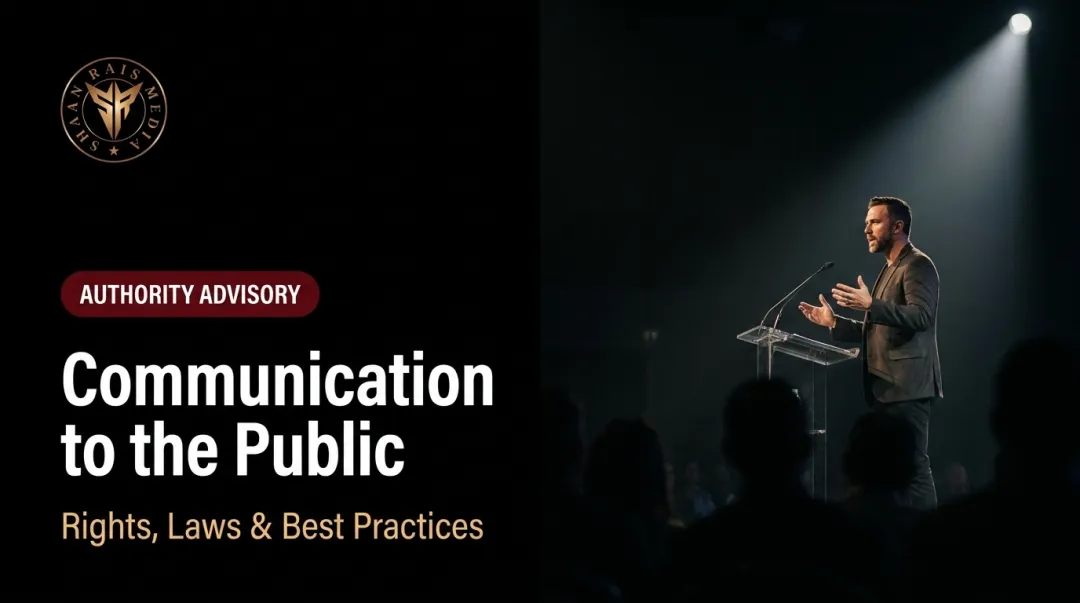Communication to the Public: Rights, Laws & Best Practices