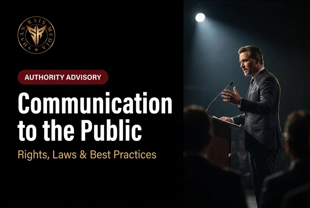 Communication to the Public: Rights, Laws & Best Practices