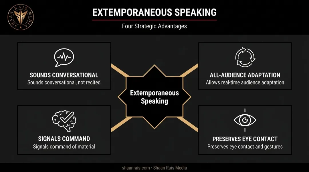 Why extemporaneous speaking works four key benefits breakdown
