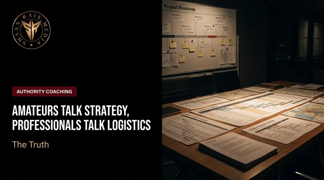 Amateurs Talk Strategy, Professionals Talk Logistics: The Truth