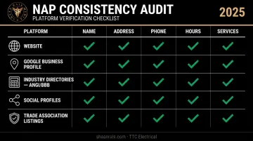 Five-platform business data consistency audit checklist for AI search visibility