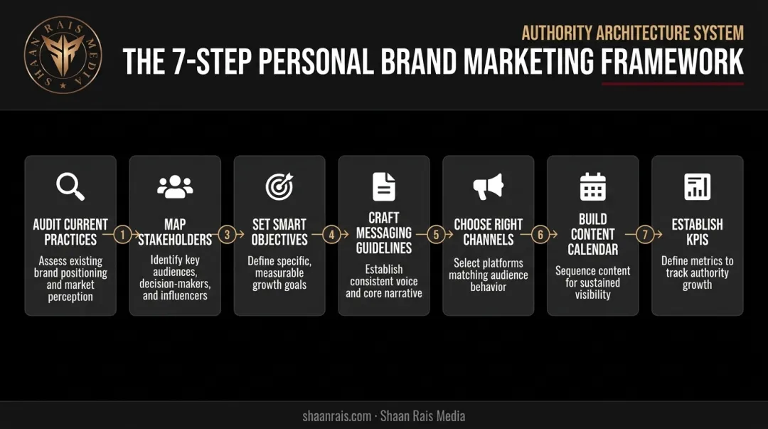 7-step process to build a corporate communication strategy from audit to KPIs