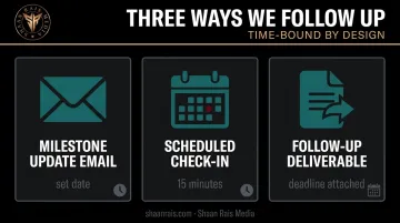 Three effective executive follow-up methods with deadlines and check-ins