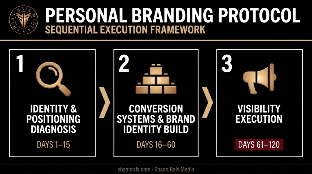 120-Day Personal Brand Legacy Protocol sequencing from identity to visibility execution