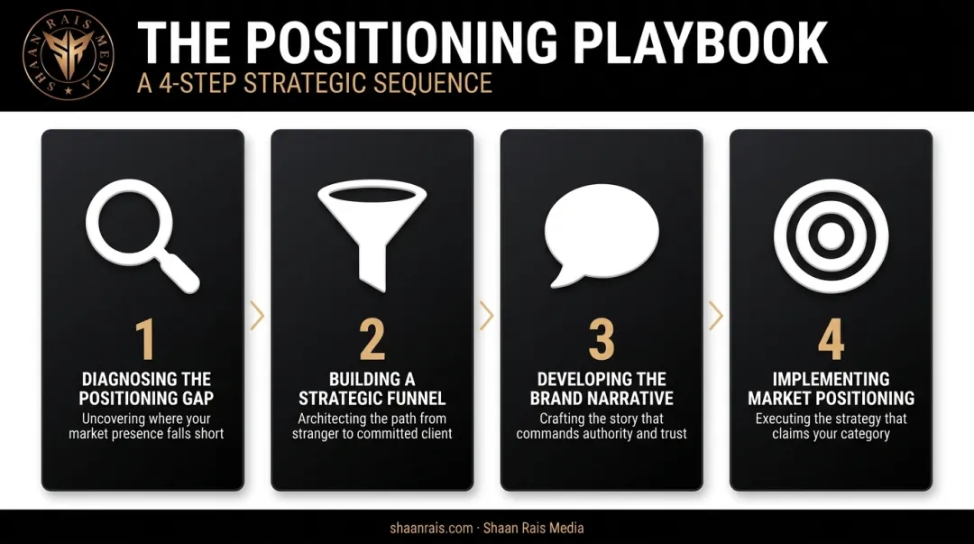 120-Day Personal Brand Legacy Protocol four-step positioning process flow