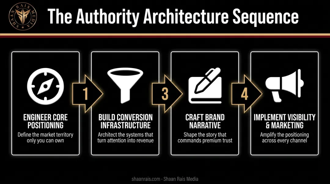 120-day personal brand protocol four-step sequence from positioning to visibility